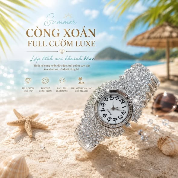 Còng Xoắn Full Cườm Luxe - ảnh 7